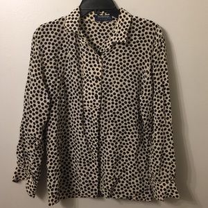 Burberry silk blouse.  Size: see description